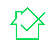 House with green checkmark icon