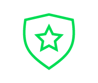 Star inside a shield icon 
