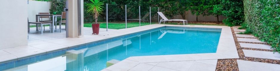 A lovely backyard pool area