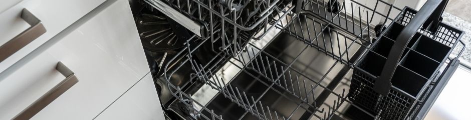 An empty dishwasher