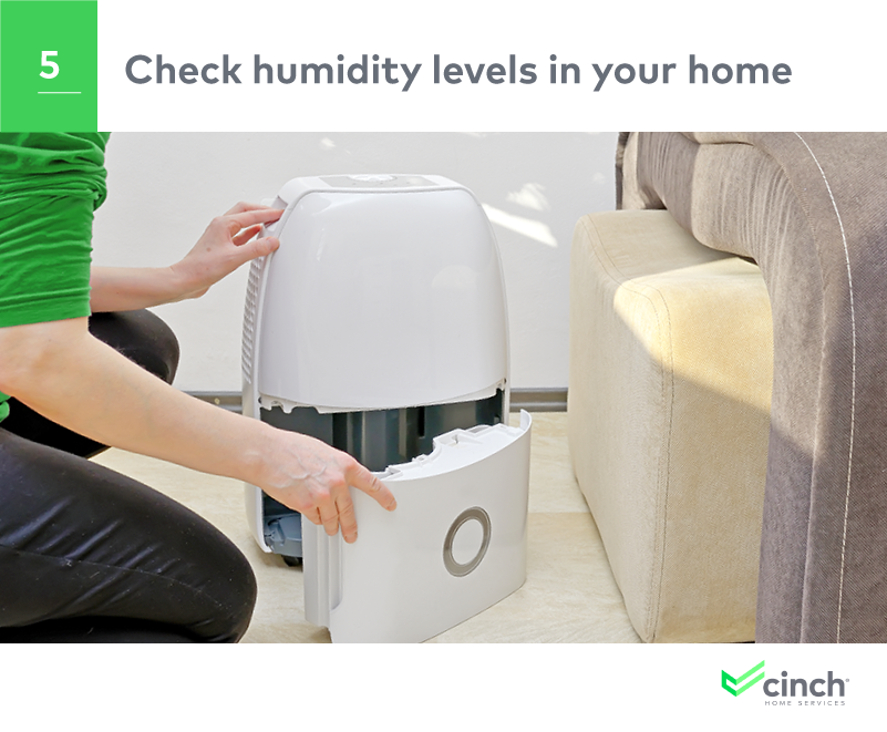 Reduce allergens in your home: Check humidity levels in your home