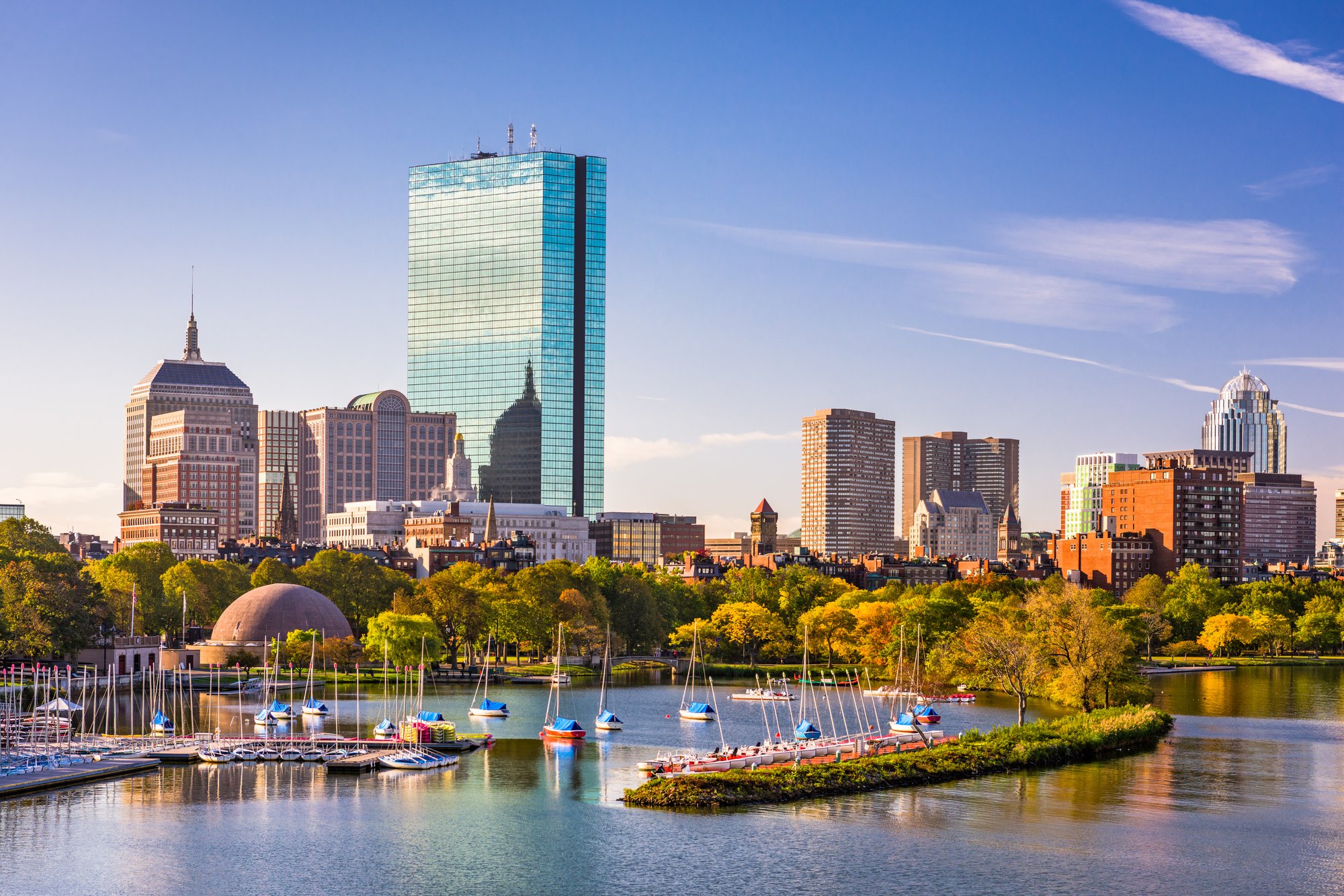 Boston, Massachusetts city skyline
