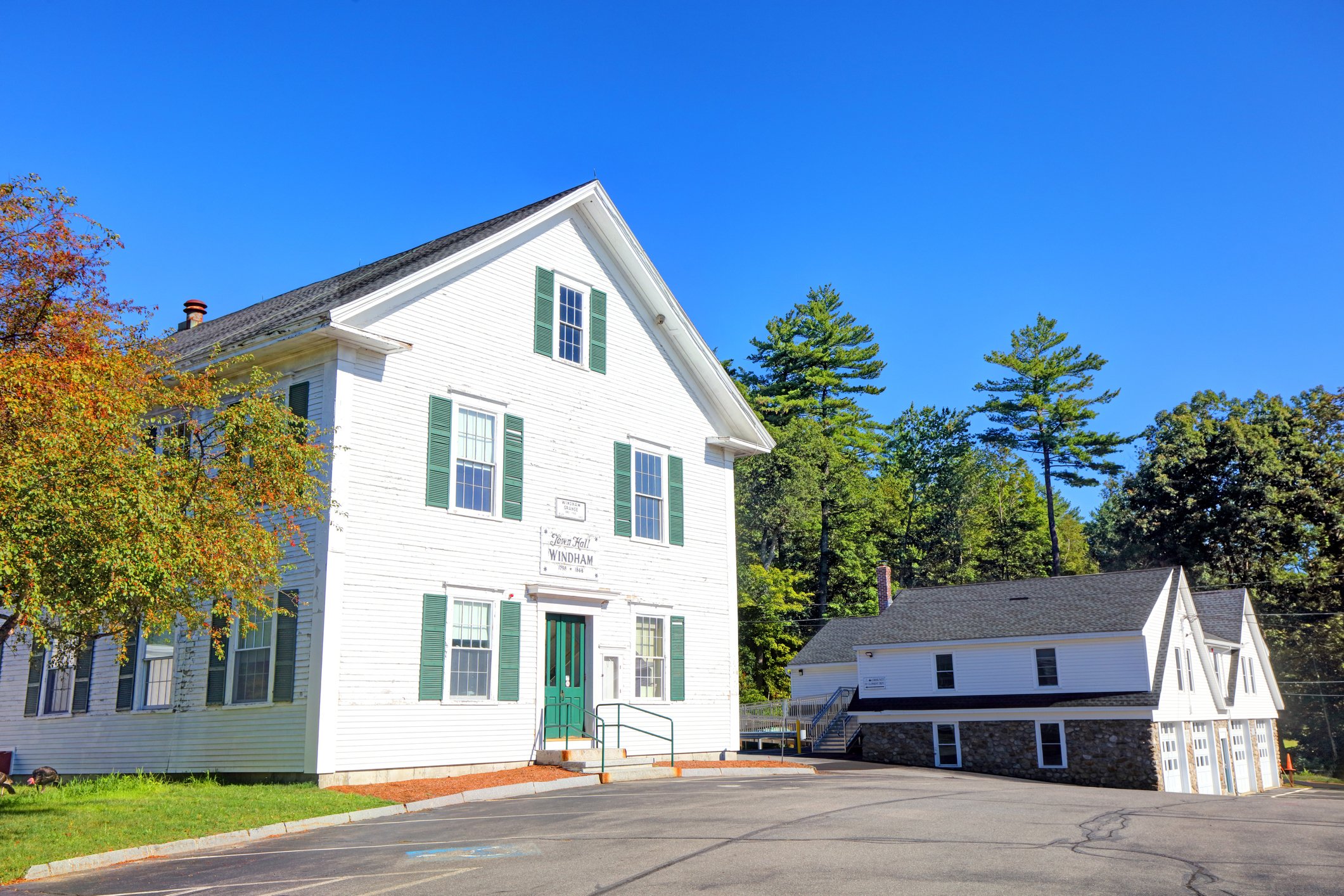 New Hampshire suburban house with guest house