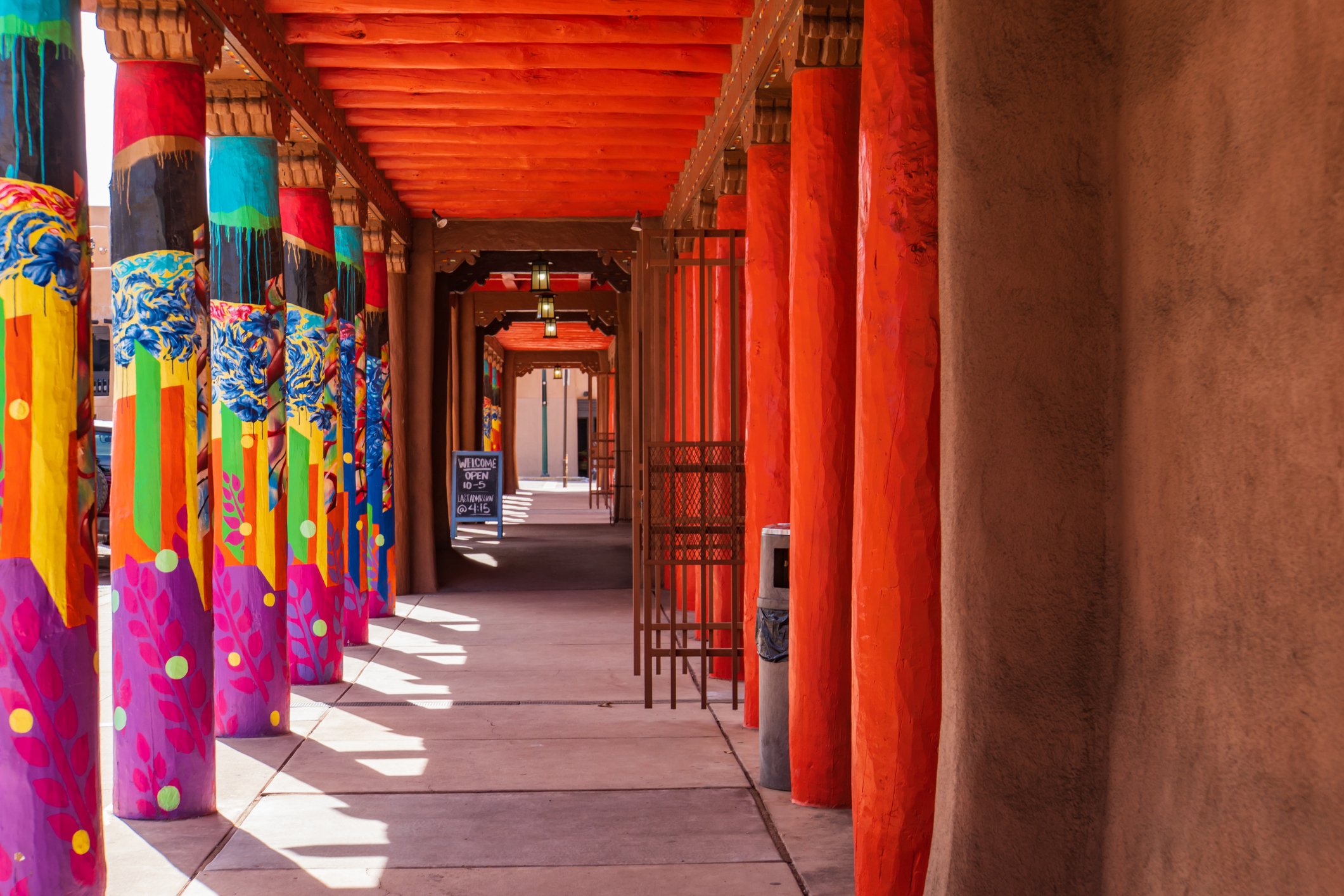 New Mexico colorful houses