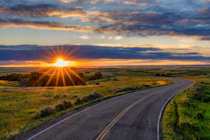 North Dakota sunrise