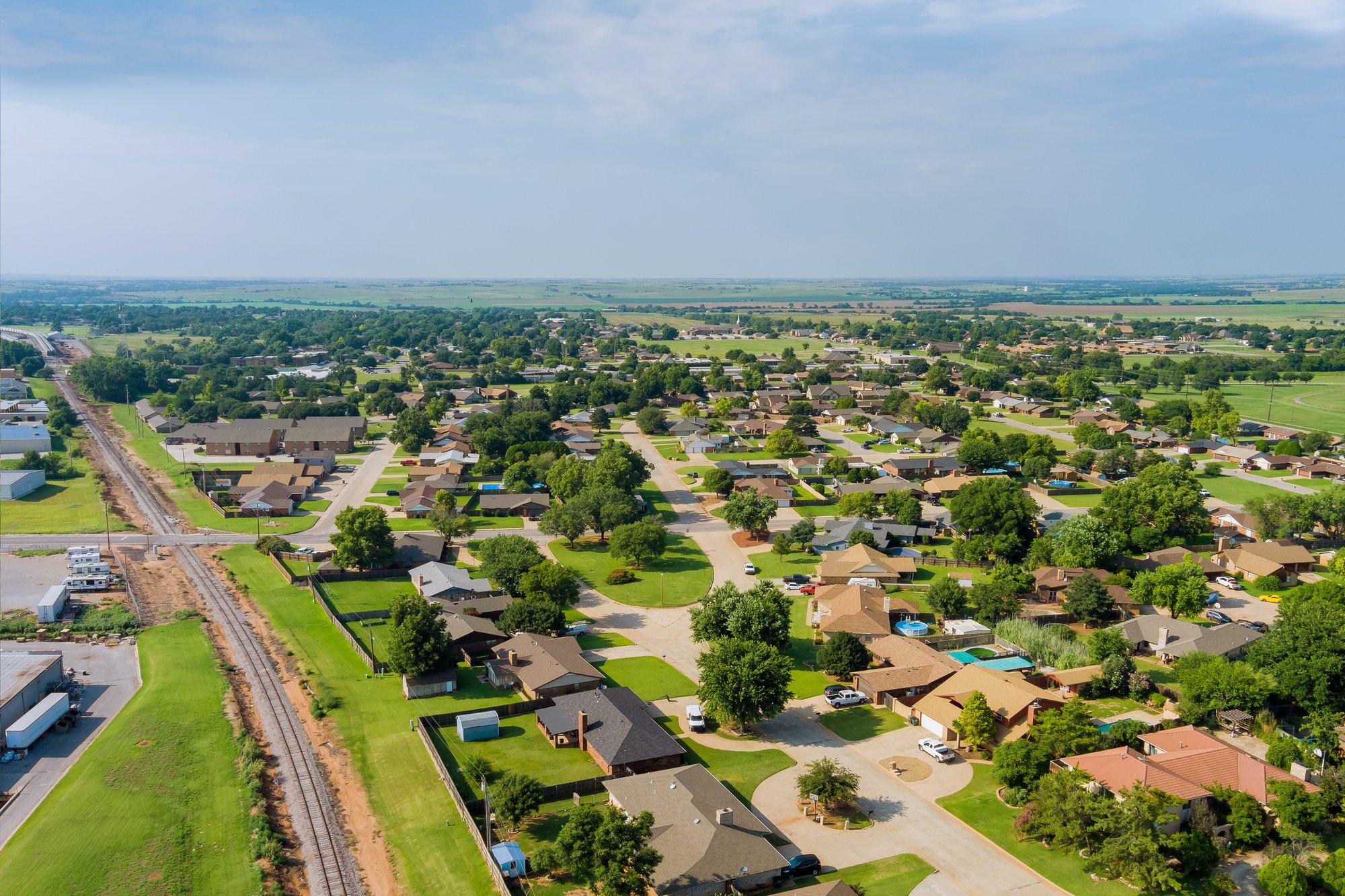 Oklahoma suburban houses with a home warranty