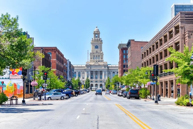 Home warranty in Iowa - beautiful downtown Iowa