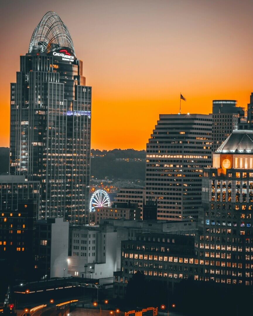Home warranty in Ohio - Skyline at sunset