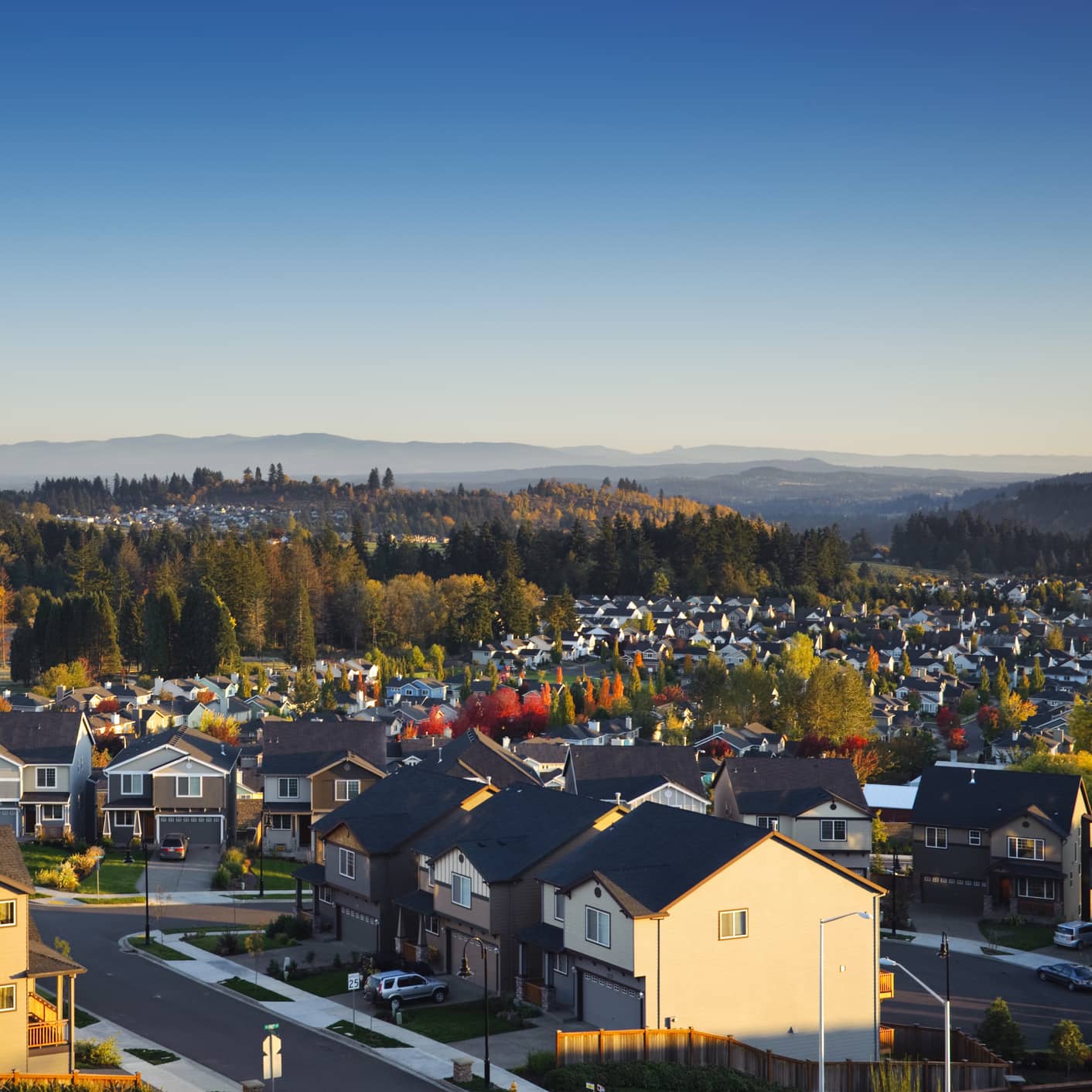 Home warranty in Oregon - View of a neighborhood