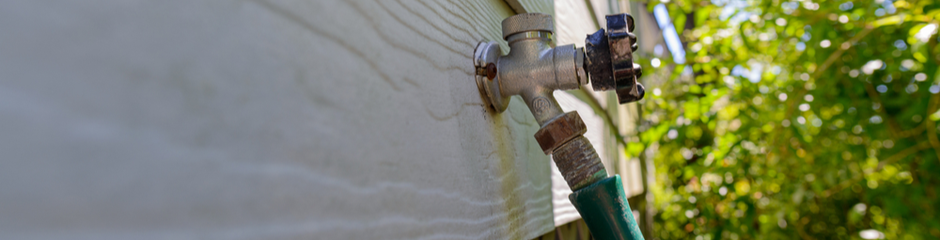 leaky outdoor faucet