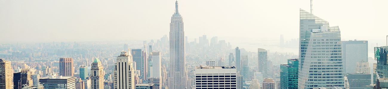 Sky view of New York City